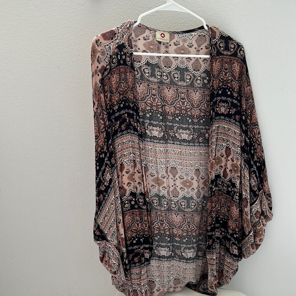 Crimson and Clover Kimono. One Size